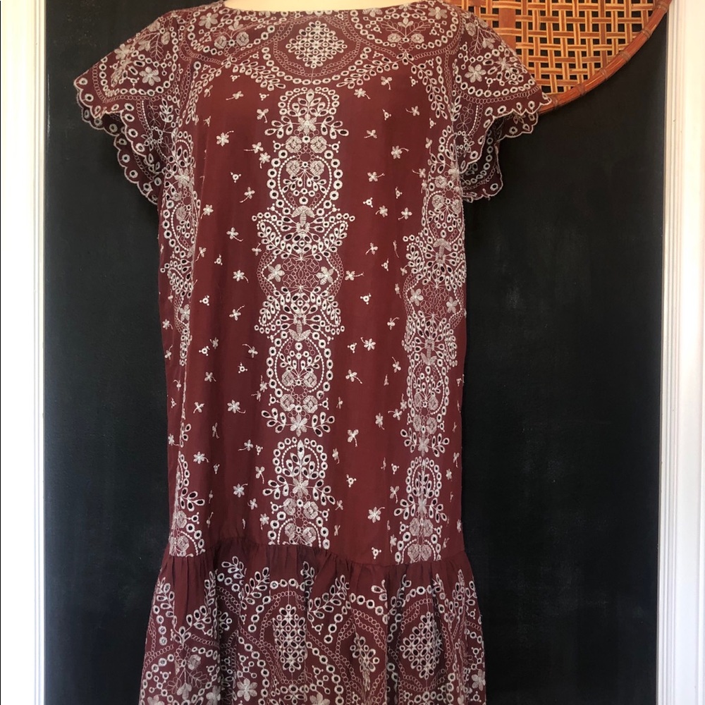 Anthropologie Feather Bone Dress